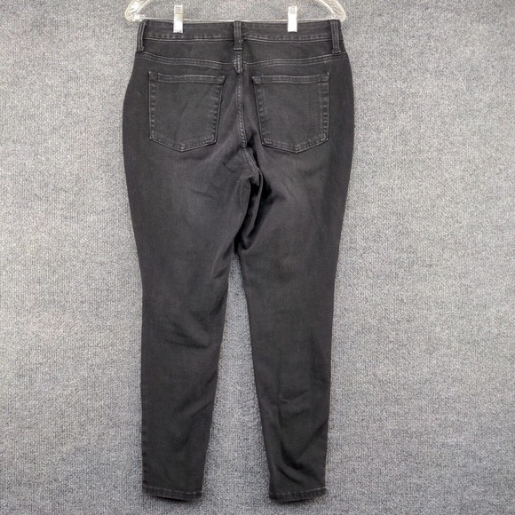 Time And Tru Women's High Rise Curvy Jeans Black 8 Petite Whiskers - Picture 5 of 11